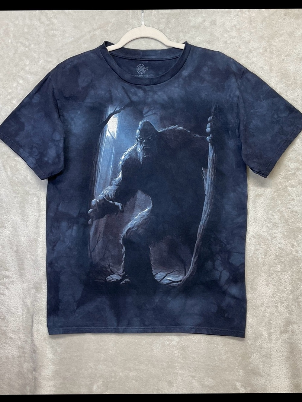 The Mountain Bigfoot Sasquatch Tie Dye Tee Mens Sz M